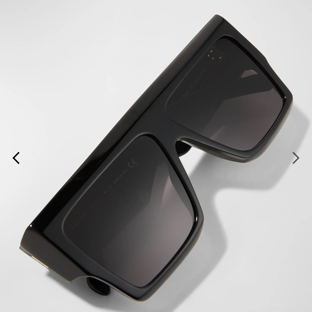 Celine chunky rectangle acetate sunglasses